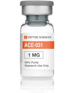ACE-031 1mg is a synthetic protein made up of activin receptor type IIB and the immunoglobulin G1-Fc (IgG1-Fc).